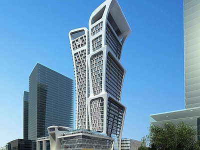 现代高层办公楼