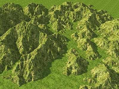 现代其他景观 山体地形 山地公园地形 山脉 背景远山 自然山体