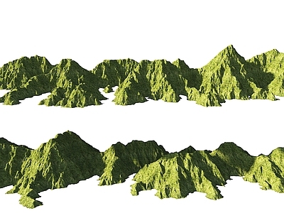 现代其他景观 山体地形 山地公园地形 山脉 背景远山 自然山体