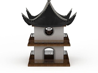现代其他景观小品 中式凉亭