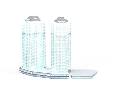 现代其他建筑外观 现代双子建筑