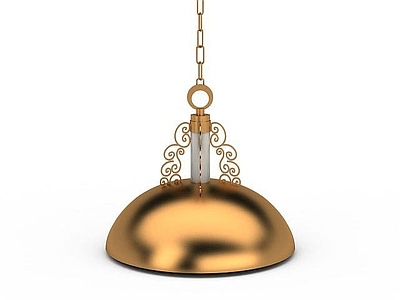 现代封闭式厨房 创意吊灯