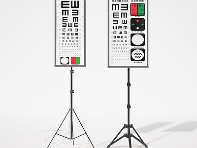 医疗器材 近视表 视力表 近视表架 展架