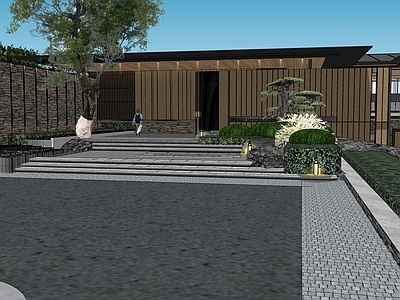 新中式中式酒店建筑 山地酒店建筑 温泉酒店建筑 度假村酒店