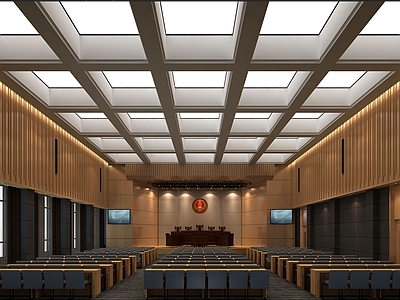 现代其他办公空间 法庭会议室 会议室
