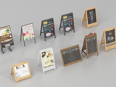现代广告牌 现代广告牌 展架 广告立牌