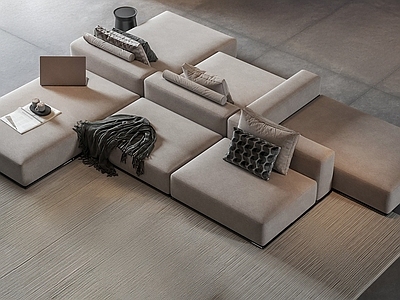 现代意式多人沙发 现代意式模块沙发