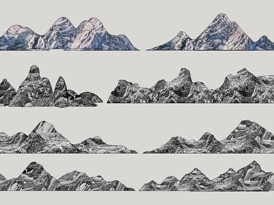 现代假山 新中式雪浪石 假山片石 景观置石 景石 片岩石头