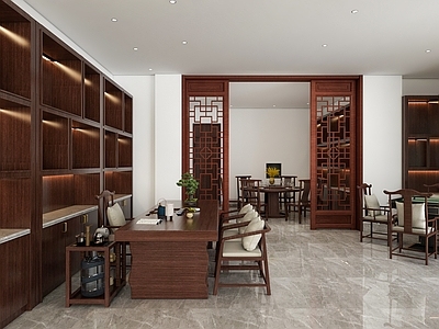 新中式中式茶叶店 简约新中式茶酒店 烟酒店 茶叶店