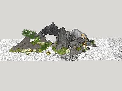 新中式假山 新中式雪浪石 假山片石 泰山石 景观置石 景石