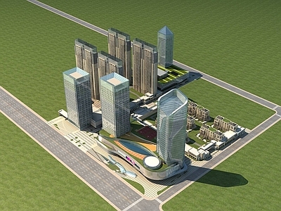 现代高层住宅 现代综合商业住宅 高层办公楼