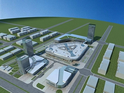 现代商场外观 现代城市商业综合 商场