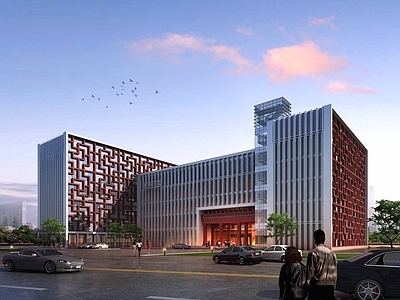 新中式其他公共建筑 新中式医院