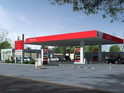 现代加油站 加油站