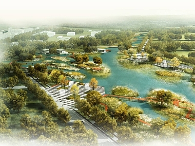 现代公园 湿地公园景观