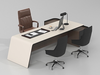 现代办公桌椅 经理桌 办公椅 老板办公桌椅 现代办公桌椅