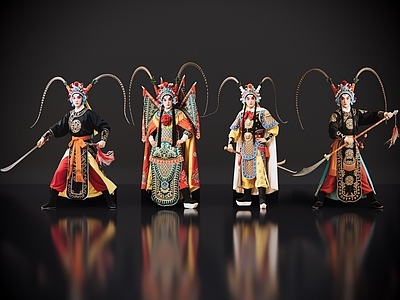 男人 2D京剧人物 生旦净末丑 武生 戏剧角色 地方戏剧