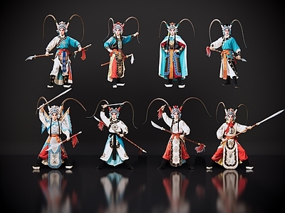 男人 2D京剧人物 生旦净末丑 武生 戏剧角色 地方戏剧