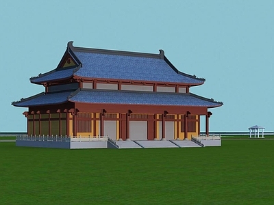 中式古建 寺庙 古建筑 宝殿 宫殿建筑