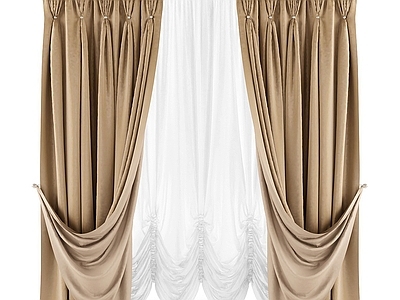欧式简欧通用窗帘 布艺窗帘 纱帘 法式窗帘