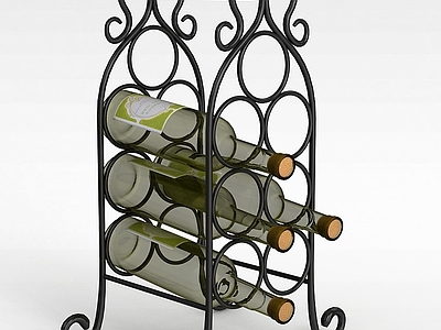 现代厨具 欧式酒架