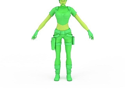 现代公用器材 女性玩具士兵