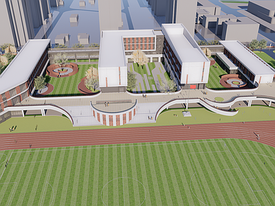现代学校建筑 现代风格学校建筑