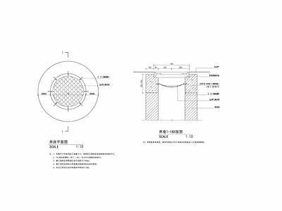 景观节点 检查井升降 检查井加固 施工图