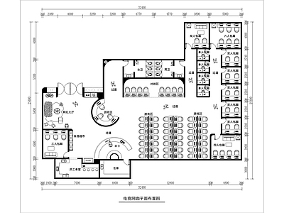现代极简网吧 电竞网咖 网吧 施工图