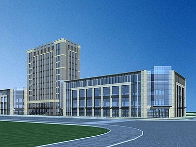 现代办公楼 现代高层商业办公 高层办公楼 多层办公楼