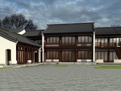 中式中古古建 古建 中式建筑 灰派 民宿