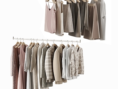 衣服 服饰 衣服 衣服挂架