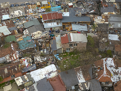 现代其他景观 棚户屋 贫民窟 小区 垃圾场 棚屋