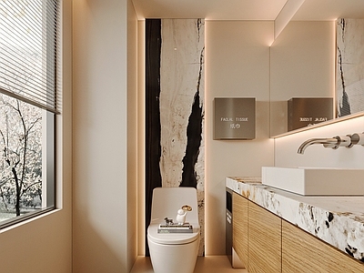 现代简约酒店卫生间 酒店卫生间 客房卫生间 卫生间 公共厕所 商场卫生间