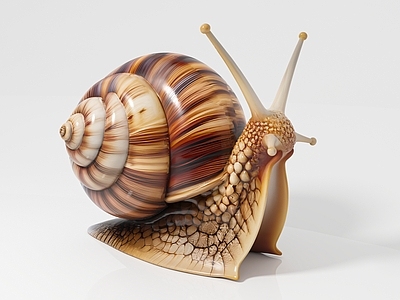 爬行类动物 蝸牛仆累瓜牛蜒蚰 爬宠爬虫样本样品 科普教育展览展示 手办摆件仿真摆件 美陈道具打卡合影