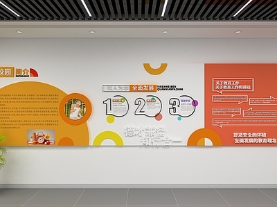 现代文化墙 现代校园文化墙 校园文化 文化墙 照片墙 logo墙