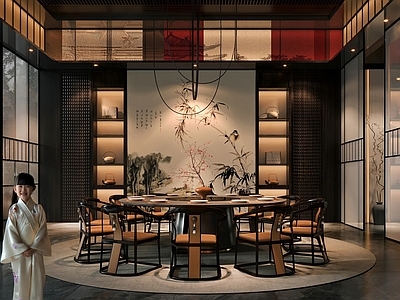 新中式包厢 中餐厅包房