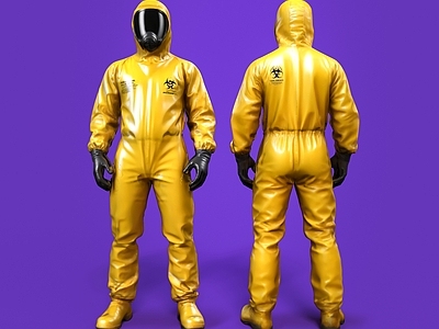 虚拟人物 防化服人物 游戏人物 卡通人物