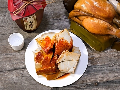 酒水食物 熏豆腐 复古酒瓶 荷叶鸡 叫花鸡 酒瓶