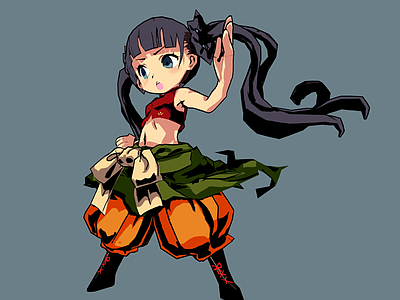女人 武僧 动漫女孩 卡通女孩 动漫少女 暴力小萝莉