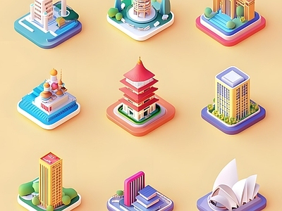 现代其他景观 小场景地形沙盘
