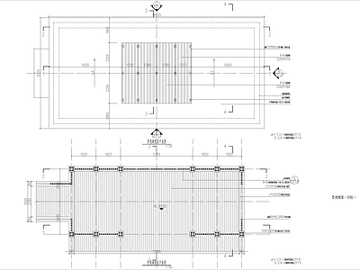 新中式廊架 景观廊架详图 施工图