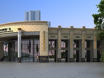 欧式古典欧式沿街商铺