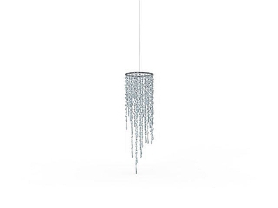 现代封闭式厨房 客厅豪华吊灯