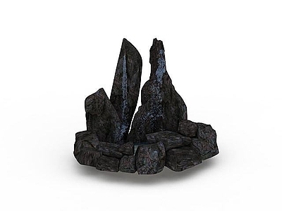 现代其他景观小品 室外假山