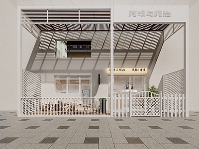 现代甜品面包店 三明治门头 汉堡门头 甜品面包门头 奶茶门头