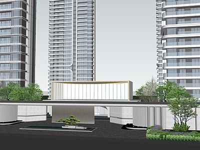 现代售楼处建筑 售楼处建筑