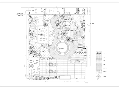 现代庭院 花园庭院 别墅庭院花园 私家庭院 民宿庭院 酒店庭院 施工图
