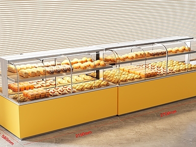 现代甜品面包店 蛋糕店 面包店 面包店柜台 烘焙店展柜