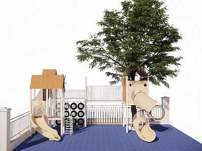 现代校园景观 幼儿园户外玩具
